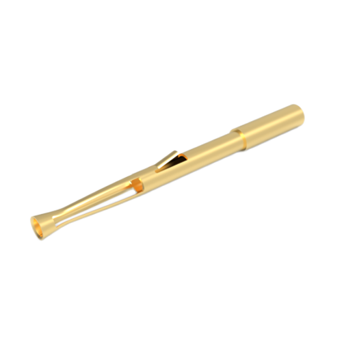 Signal socket, receiver side, TP series, 10 A, 50 µin gold plating